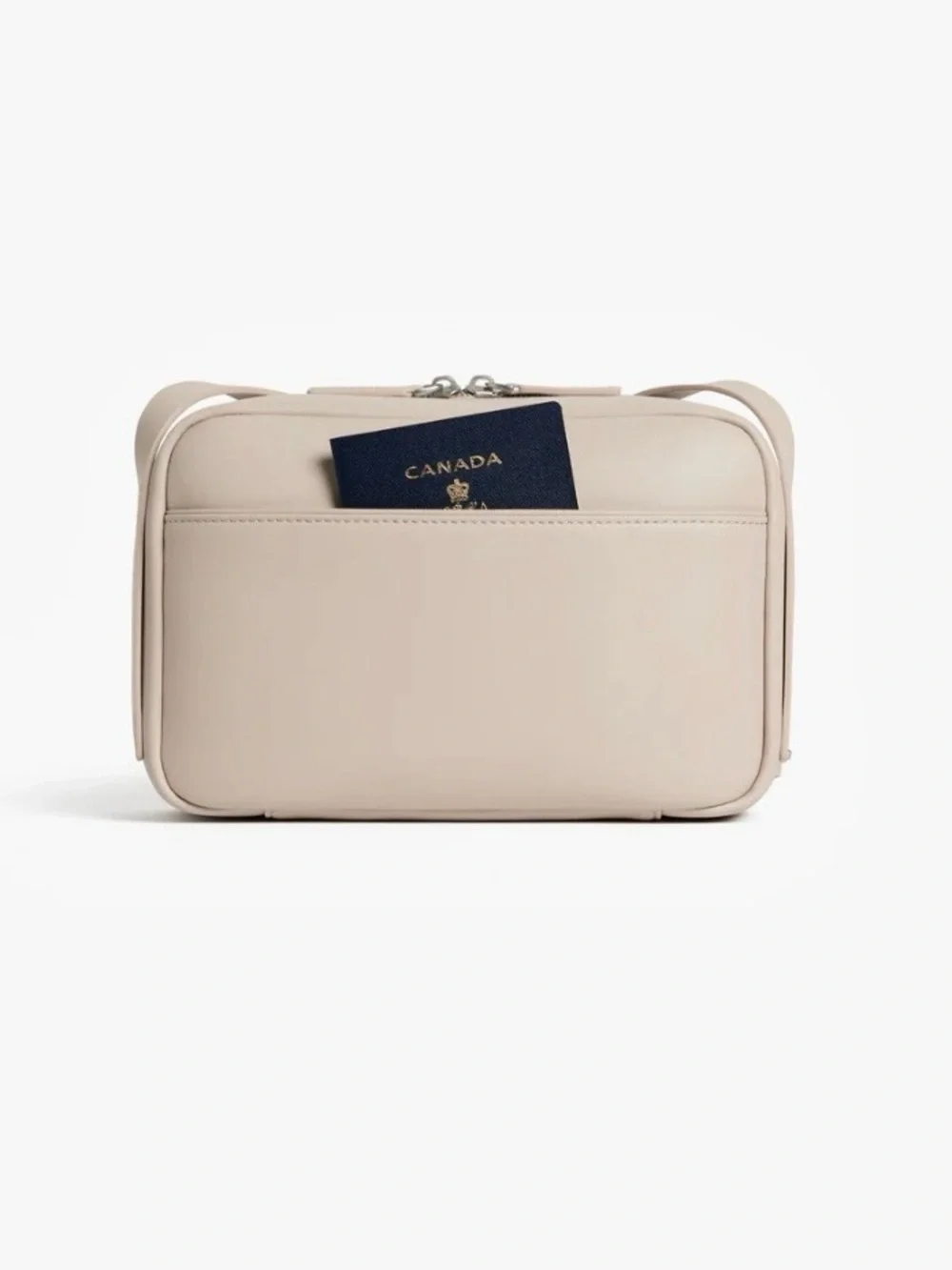 Monos Metro Light Ivory Leather Crossbody Bag